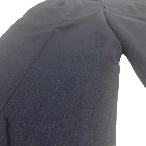 2 Pair's Of Men's‎ Bonelli one Black & one Dark Blue Pinstripe Dress Pants 39R - Picture 12 of 16